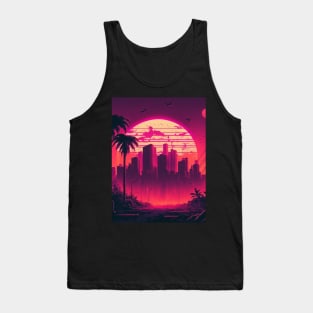 Retrowave 80s Miami Tank Top